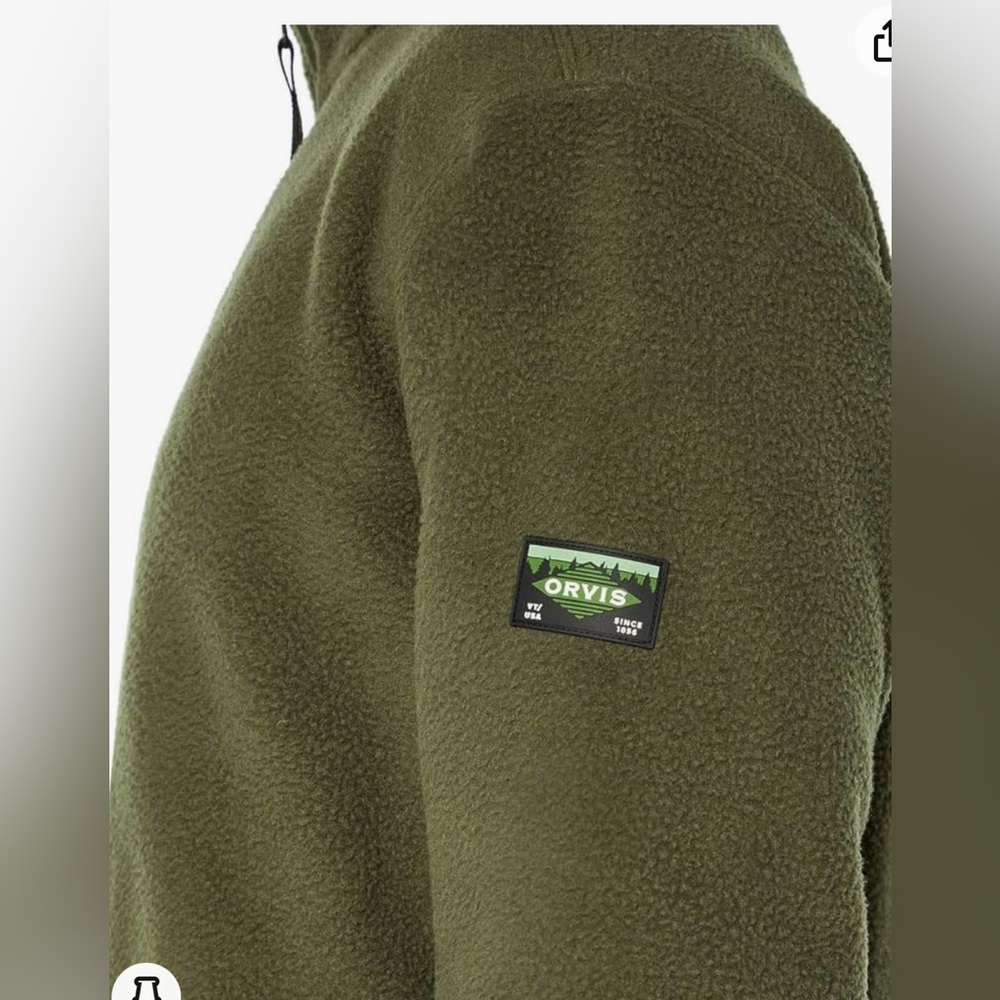 Orvis Men’s zip heavyweight fleece jacket - Picture 4 of 6